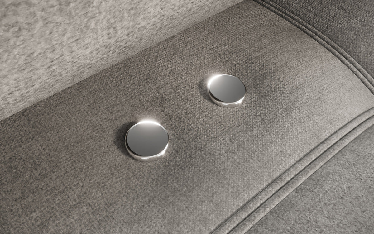 Designer Sofa Sydney L Samt mit elektrischer Schlaffunktion
