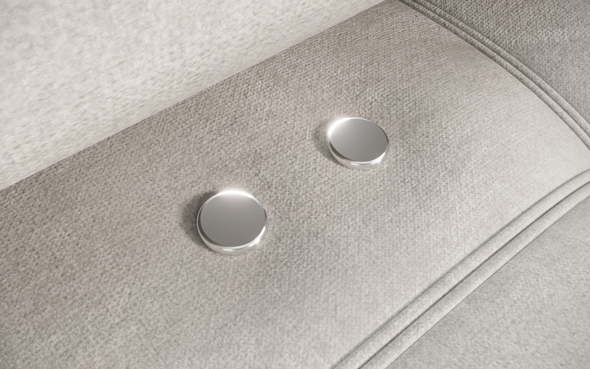 Designer Sofa Sydney L Samt mit elektrischer Schlaffunktion