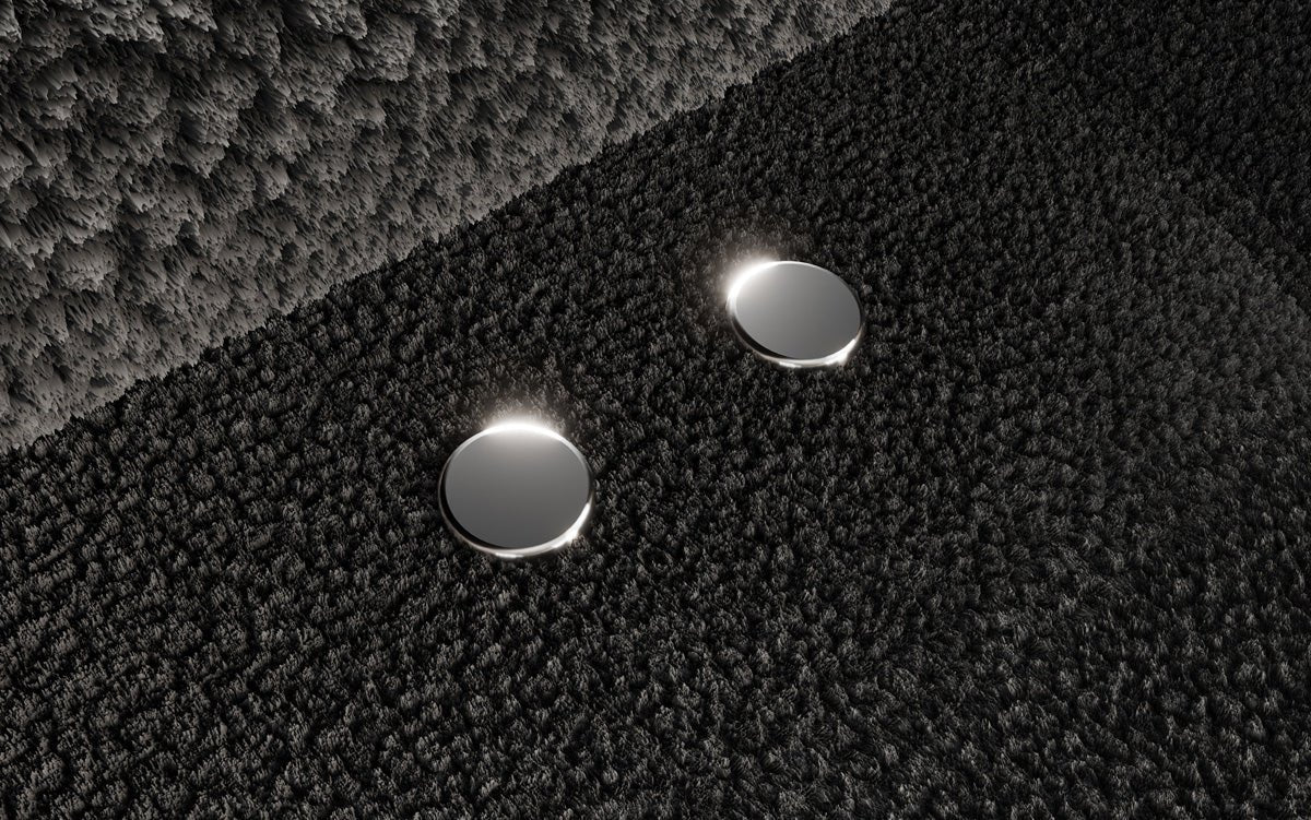 Designer Sofa Sydney L Bouclé mit elektrischer Schlaffunktion