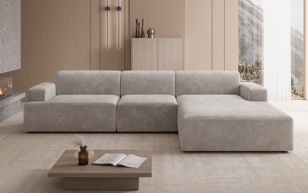 Designer Sofa Monza L Maxi in Samt