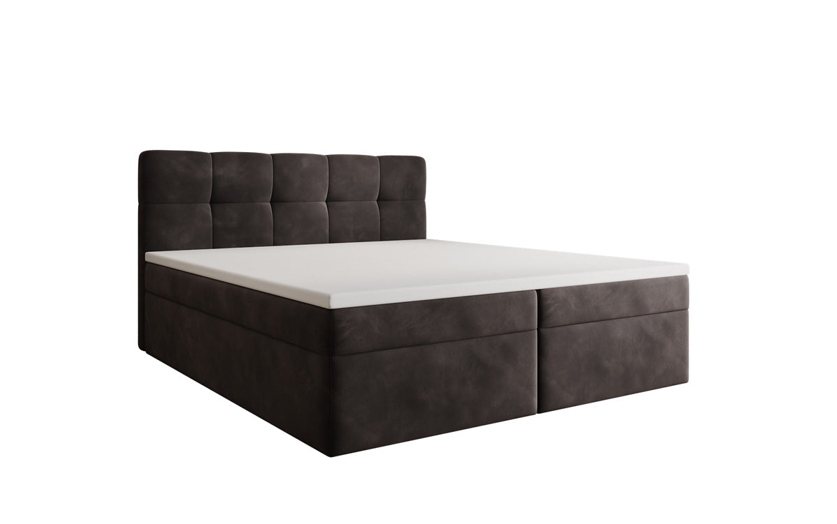 Boxspringbett Cozy II Samt mit Stauraum