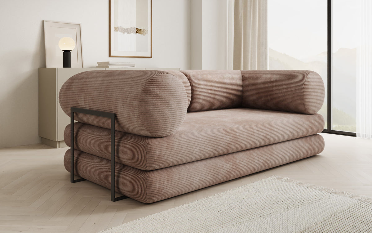 Designer Sofa Lazy Tube 3 Sitzer in Cord