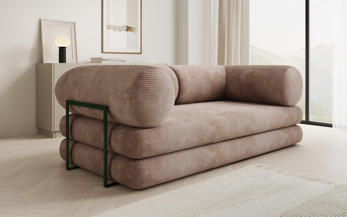 Designer Sofa Lazy Tube 3 Sitzer in Cord