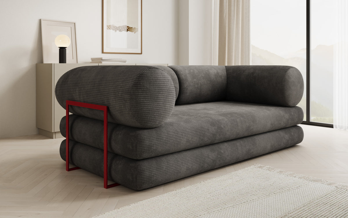 Designer Sofa Lazy Tube 3 Sitzer in Cord