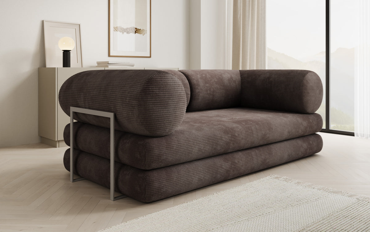 Designer Sofa Lazy Tube 3 Sitzer in Cord