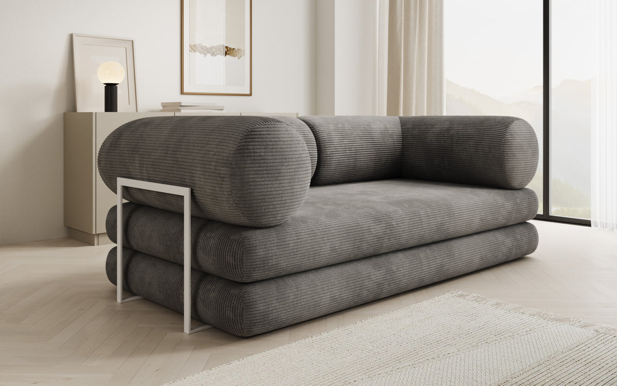 Designer Sofa Lazy Tube 3 Sitzer in Cord