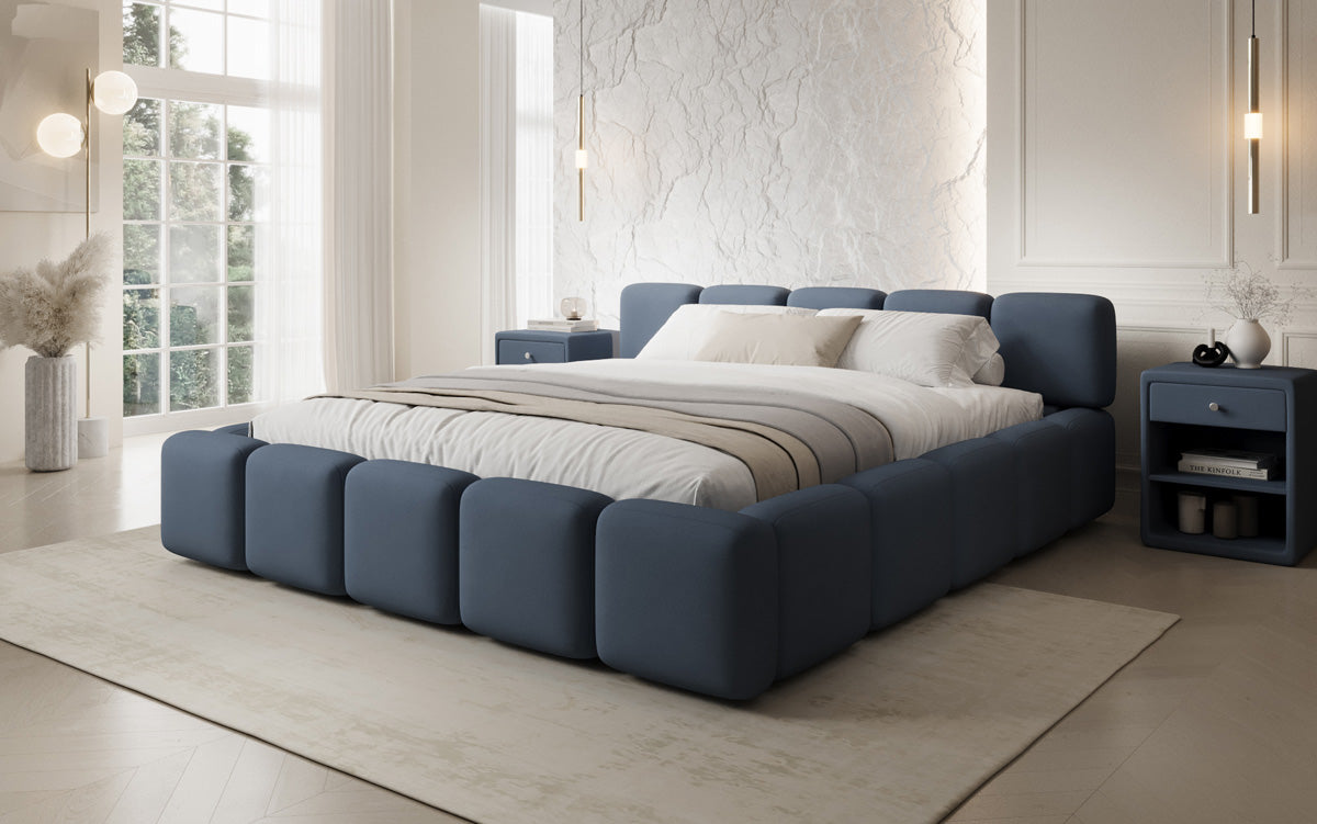 Designer Polsterbett Giulia Stoff mit Stauraum