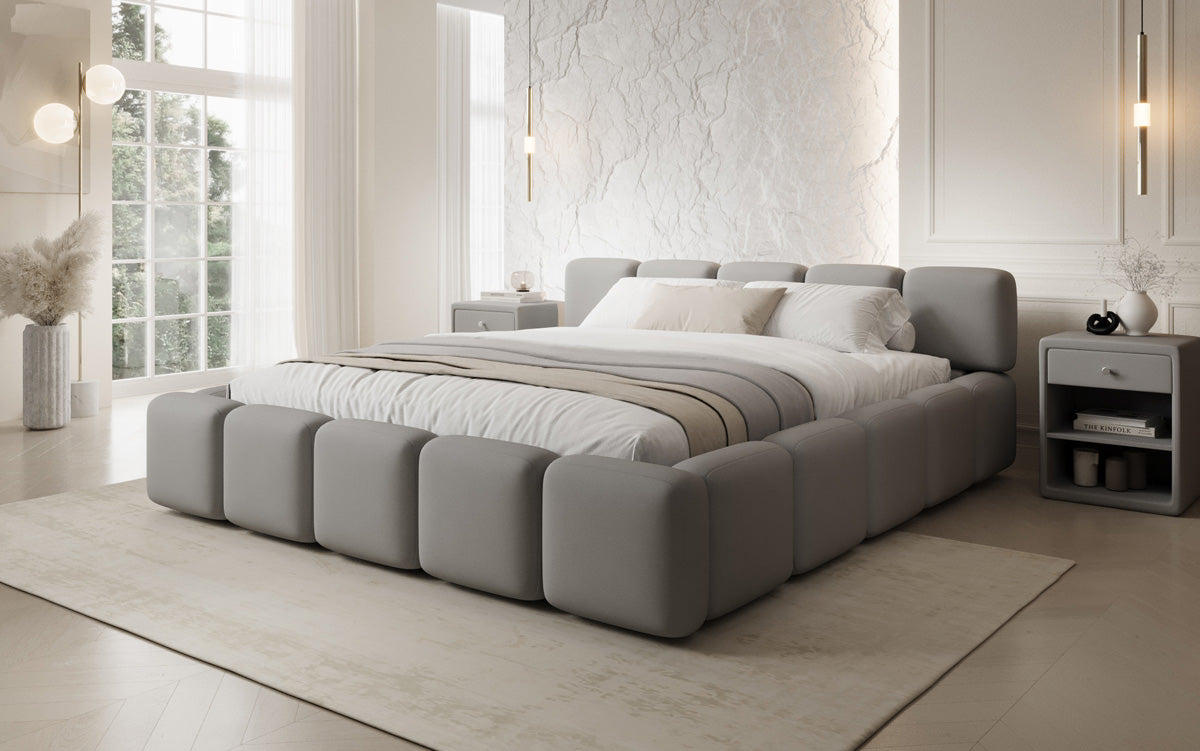Designer Polsterbett Giulia Stoff mit Stauraum