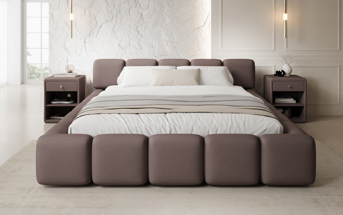 Designer Polsterbett Giulia Stoff mit Stauraum