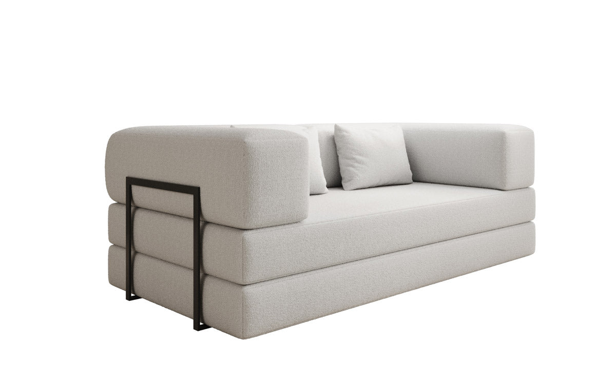 Designer Sofa Lazy 3 Sitzer in Bouclé