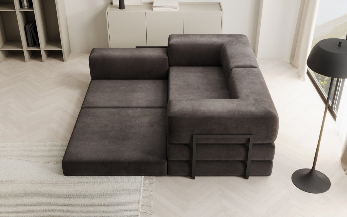 Designer Sofa Lazy L Mini in Samt