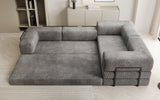 Designer Sofa Lazy L geschlossen in Cord