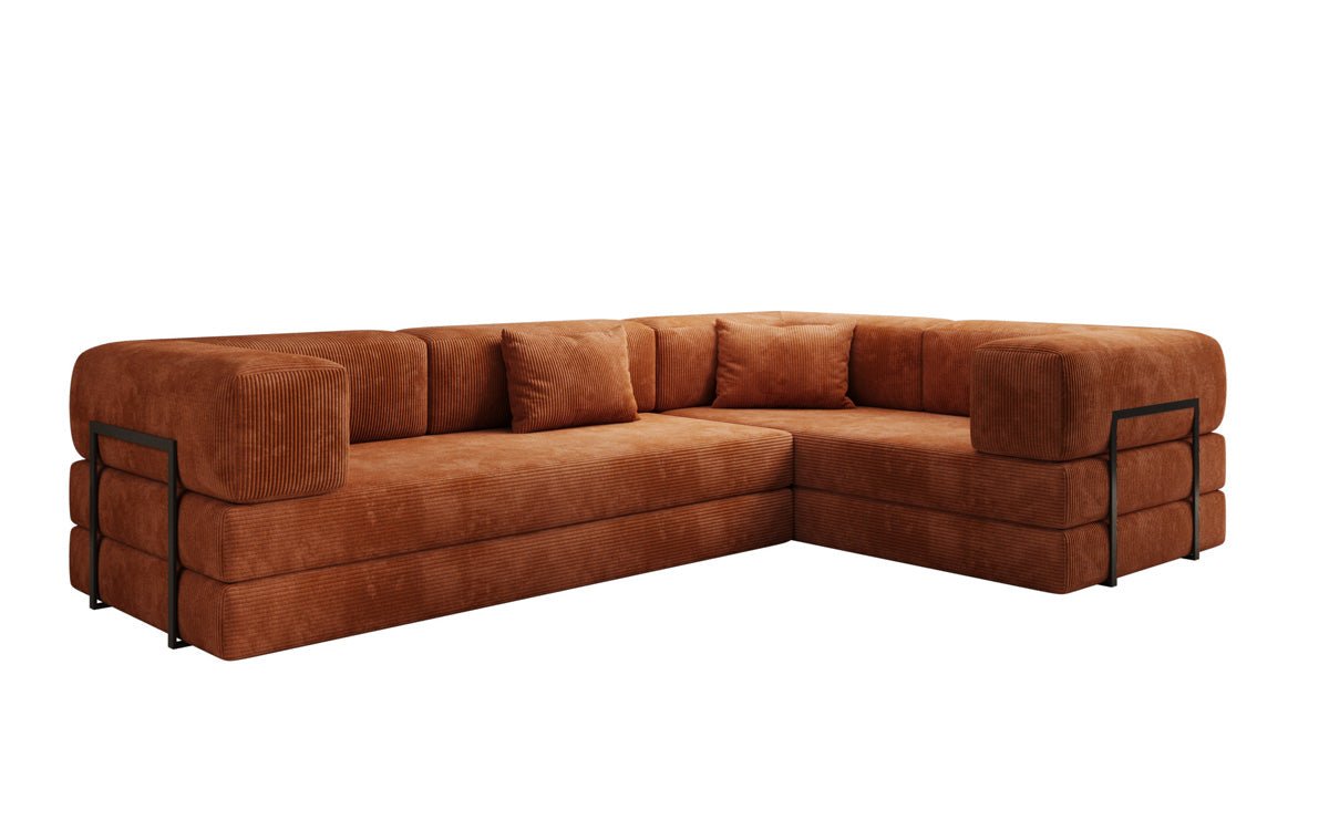 Designer Sofa Lazy L geschlossen in Cord