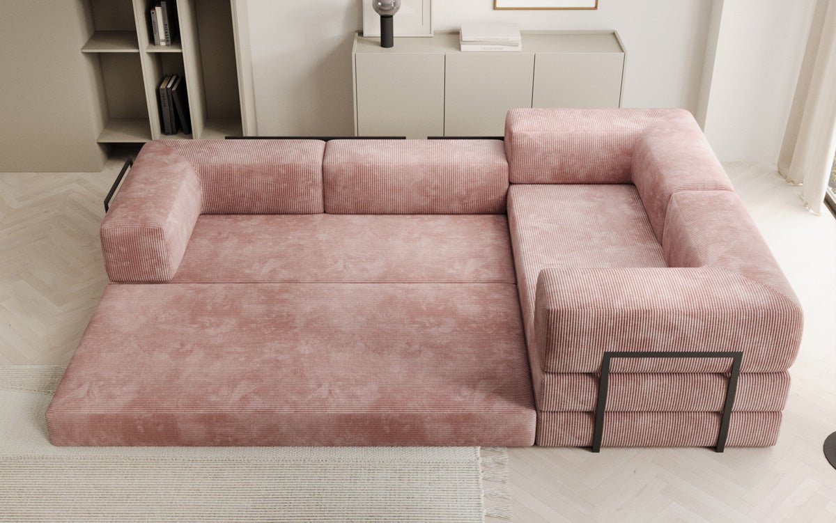 Designer Sofa Lazy L geschlossen in Cord