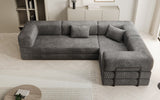 Designer Sofa Lazy L geschlossen in Cord