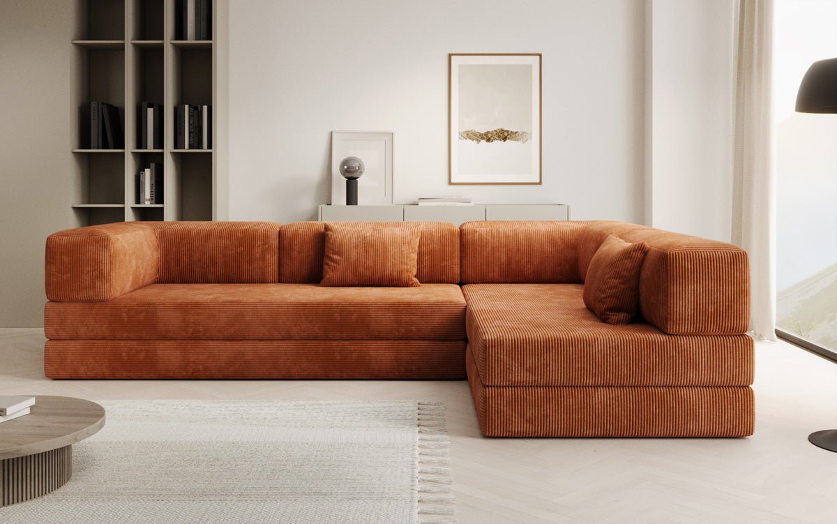 Designer Sofa Lazy L in Cord