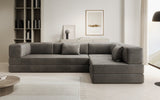 Designer Sofa Lazy L in Samt