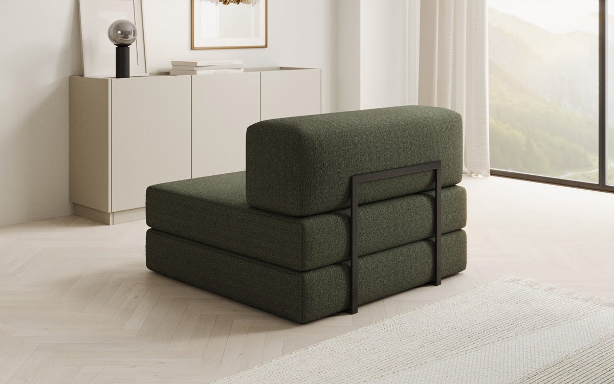 Designer Sofa Mittelmodul Lazy in Bouclé