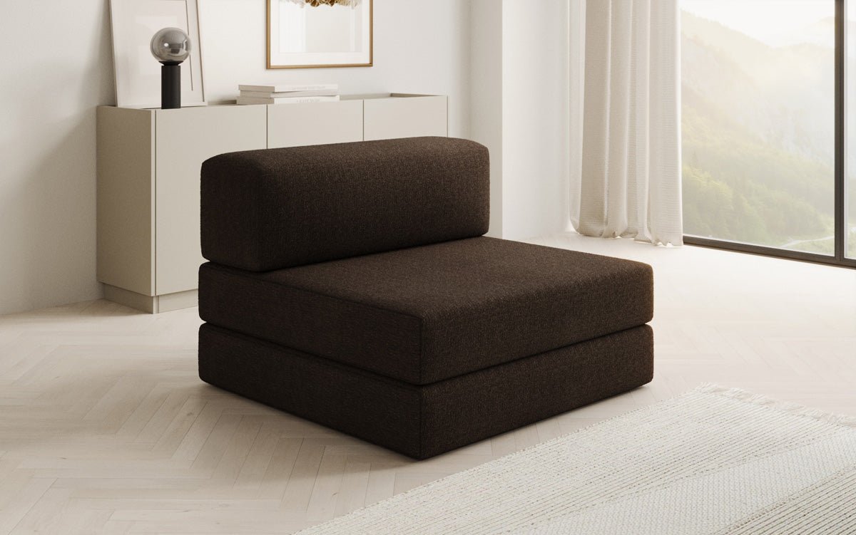 Designer Sofa Mittelmodul Lazy in Bouclé