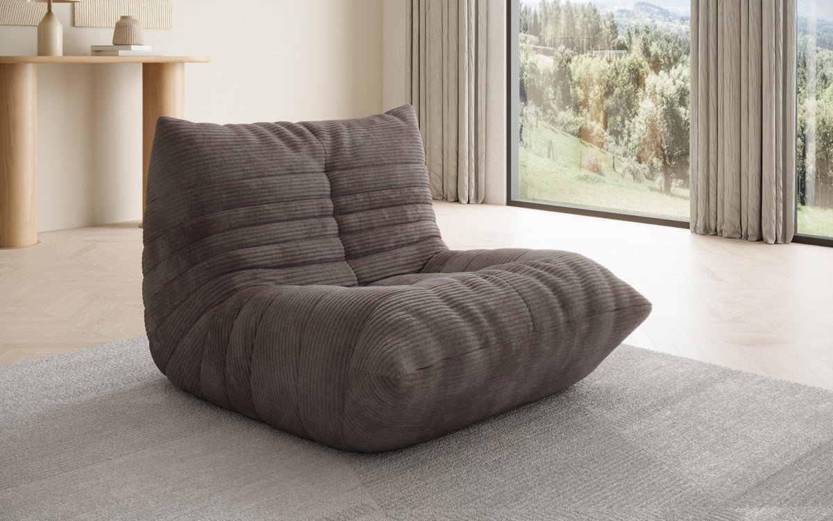Designer Sofa-Sessel Calmo in Cord