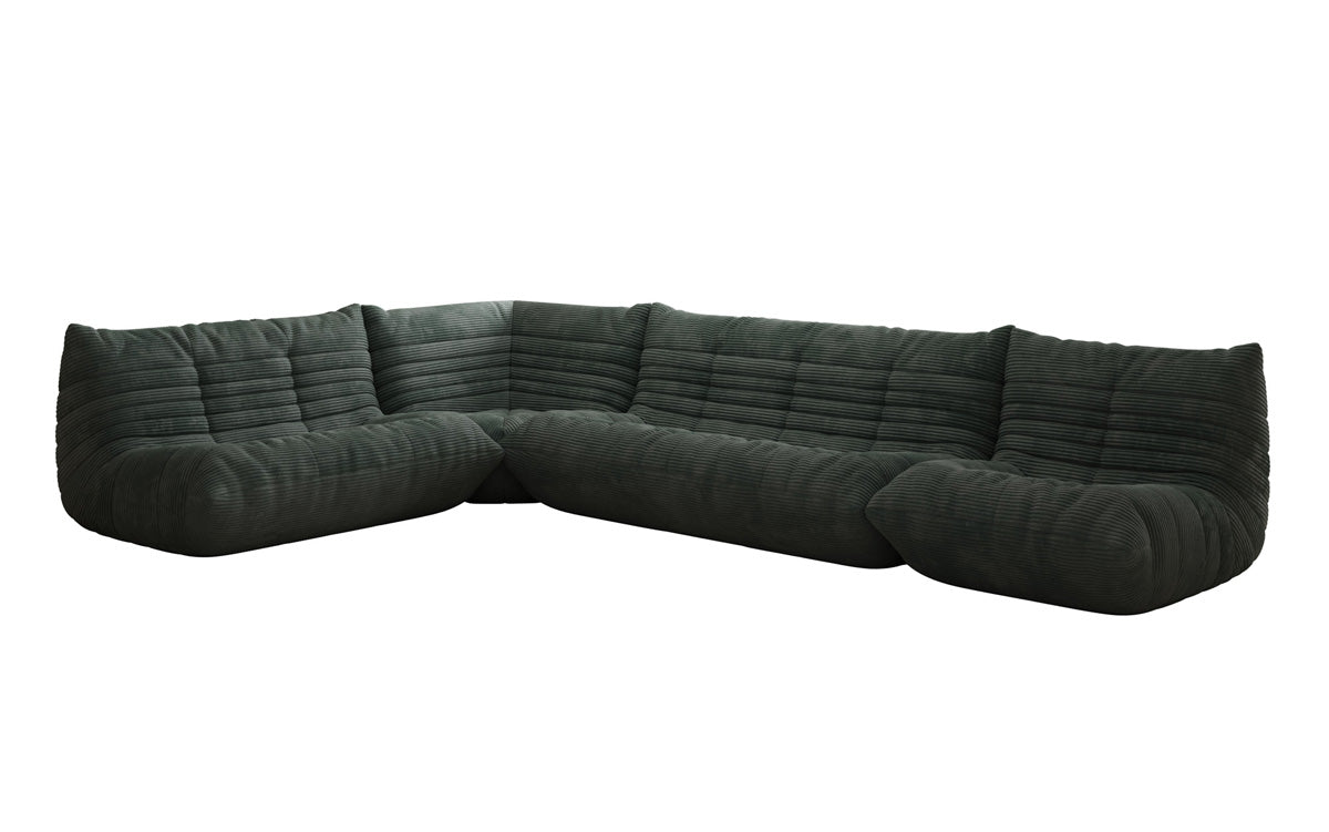 Designer Sofa Wohnlandschaft Calmo in Cord