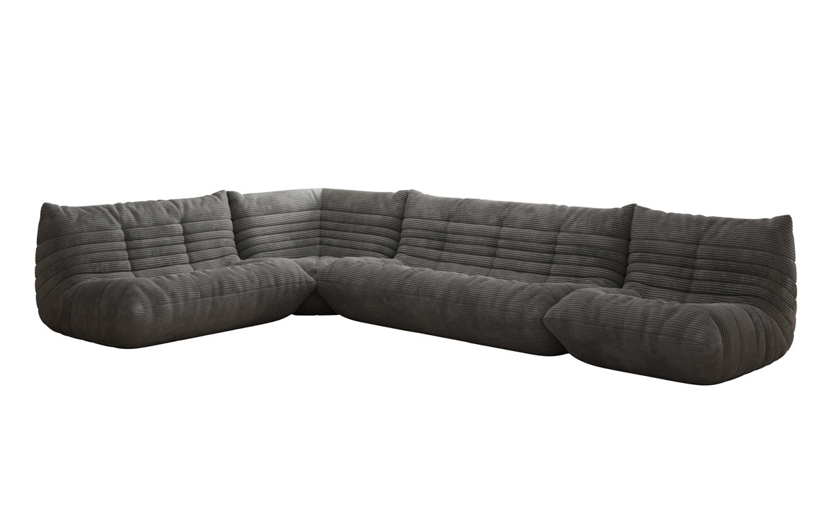 Designer Sofa Wohnlandschaft Calmo in Cord
