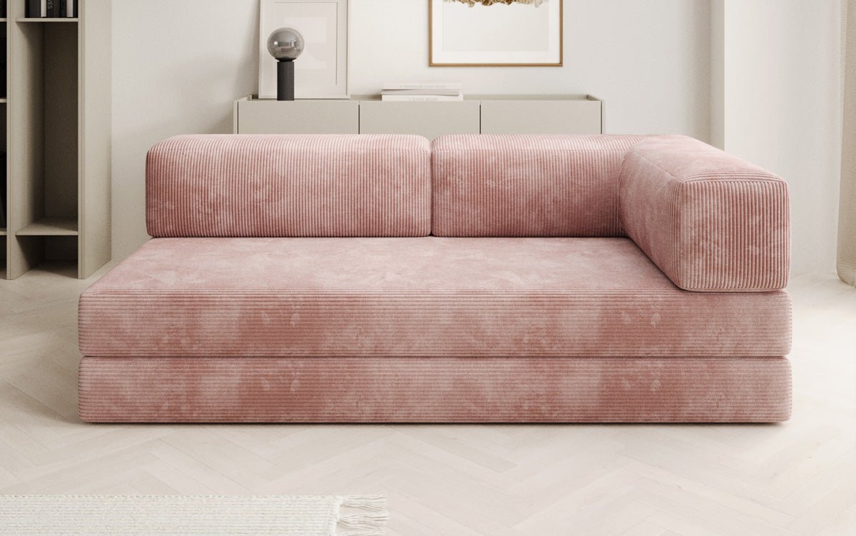 Designer Sofa/Chaise Longue Lazy in Cord
