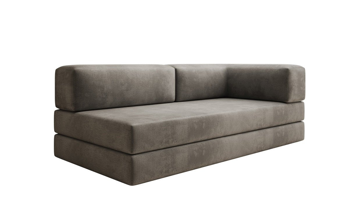 Designer Sofa/Chaise Longue Lazy in Samt