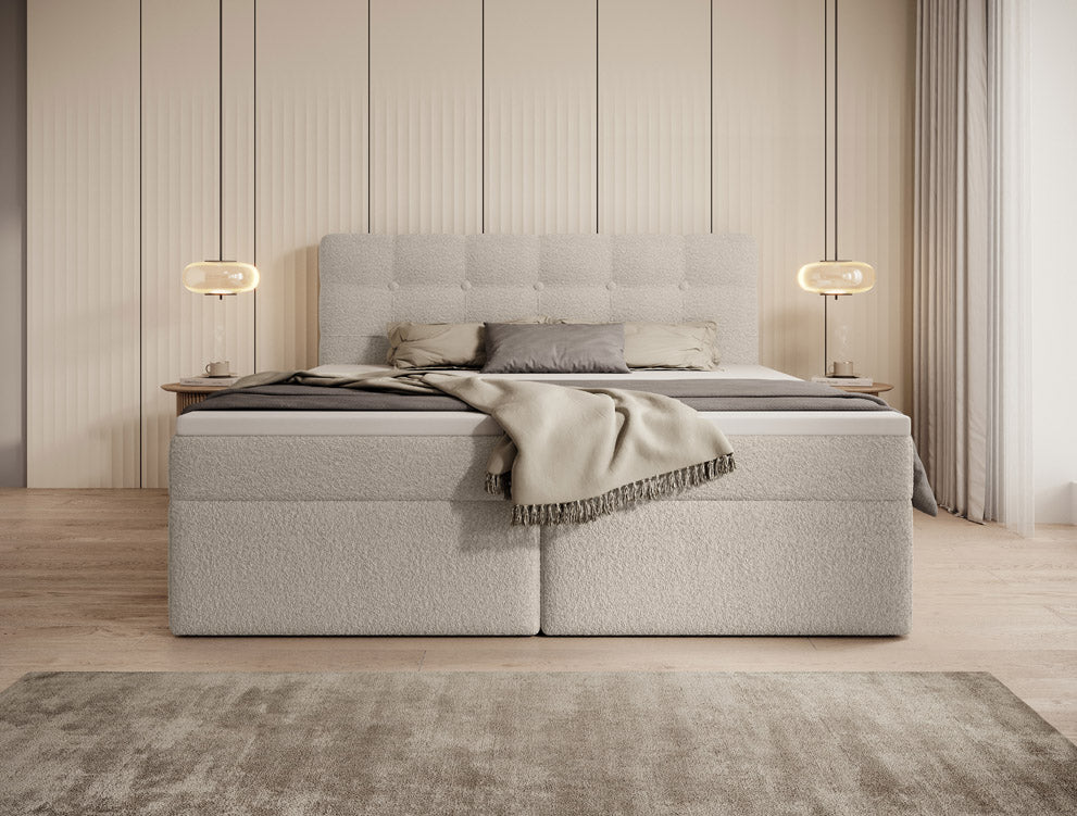 Boxspringbett Faro Frotte mit Stauraum