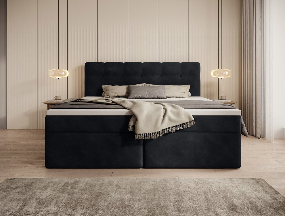 Boxspringbett Faro Samt mit Stauraum