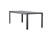Garten Esstisch Amalfi - 205x90 cm aus Aluminium und Polywood in Beige oder Schwarz