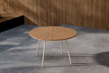 Garten Esstisch Capri - Ø 120cm aus Polywood und Aluminium in Beige oder Schwarz