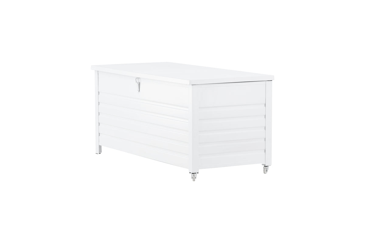 Garten Kissenbox Erika - Aus weißem Aluminium