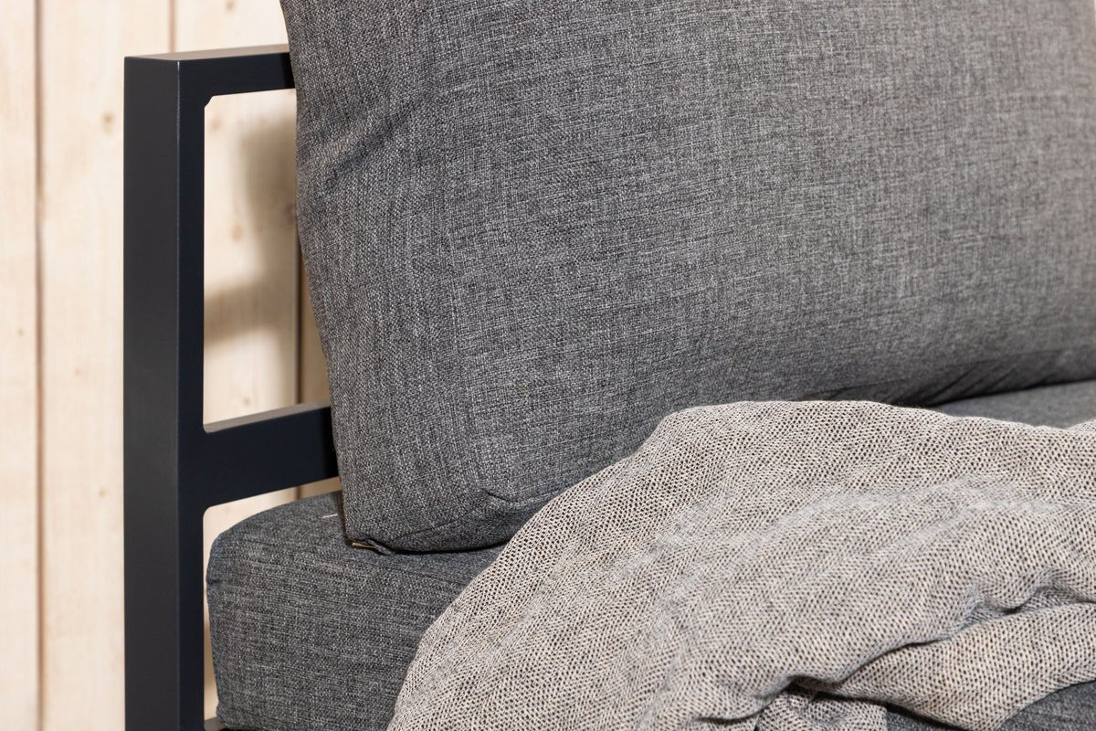 Garten Loungesessel Barbara – wetterfest aus Aluminium & Stoffkissen