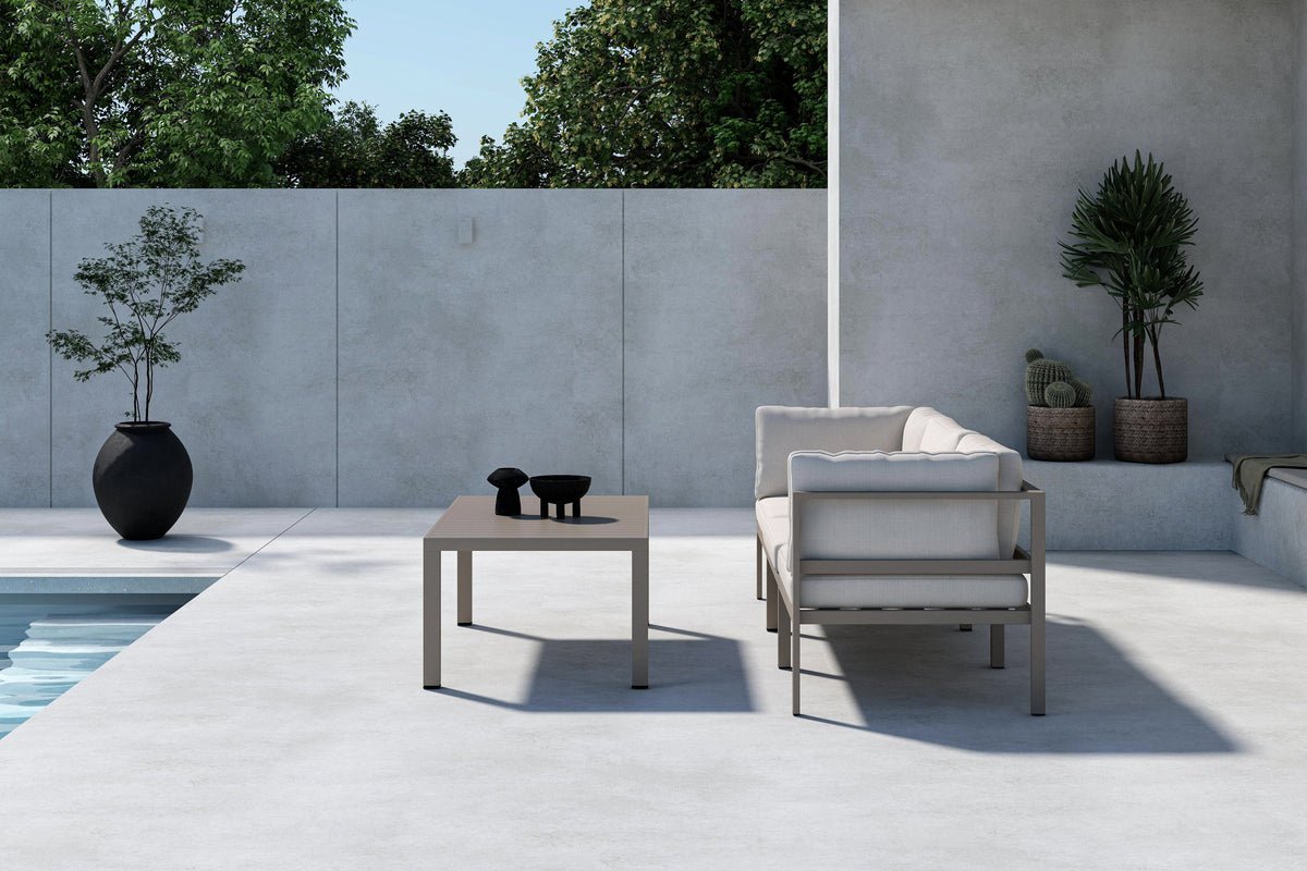 Garten Loungeset Dorello – 3er Sofa mit Couchtisch