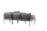Garten Loungeset Felicita – Ecksofa mit 4 Sitzplätzen und Couchtisch