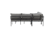 Garten Loungeset Felicita – Ecksofa mit 4 Sitzplätzen und Couchtisch