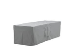 Garten Möbelabdeckung Azura - 180x50x60cm aus grauem Polyester