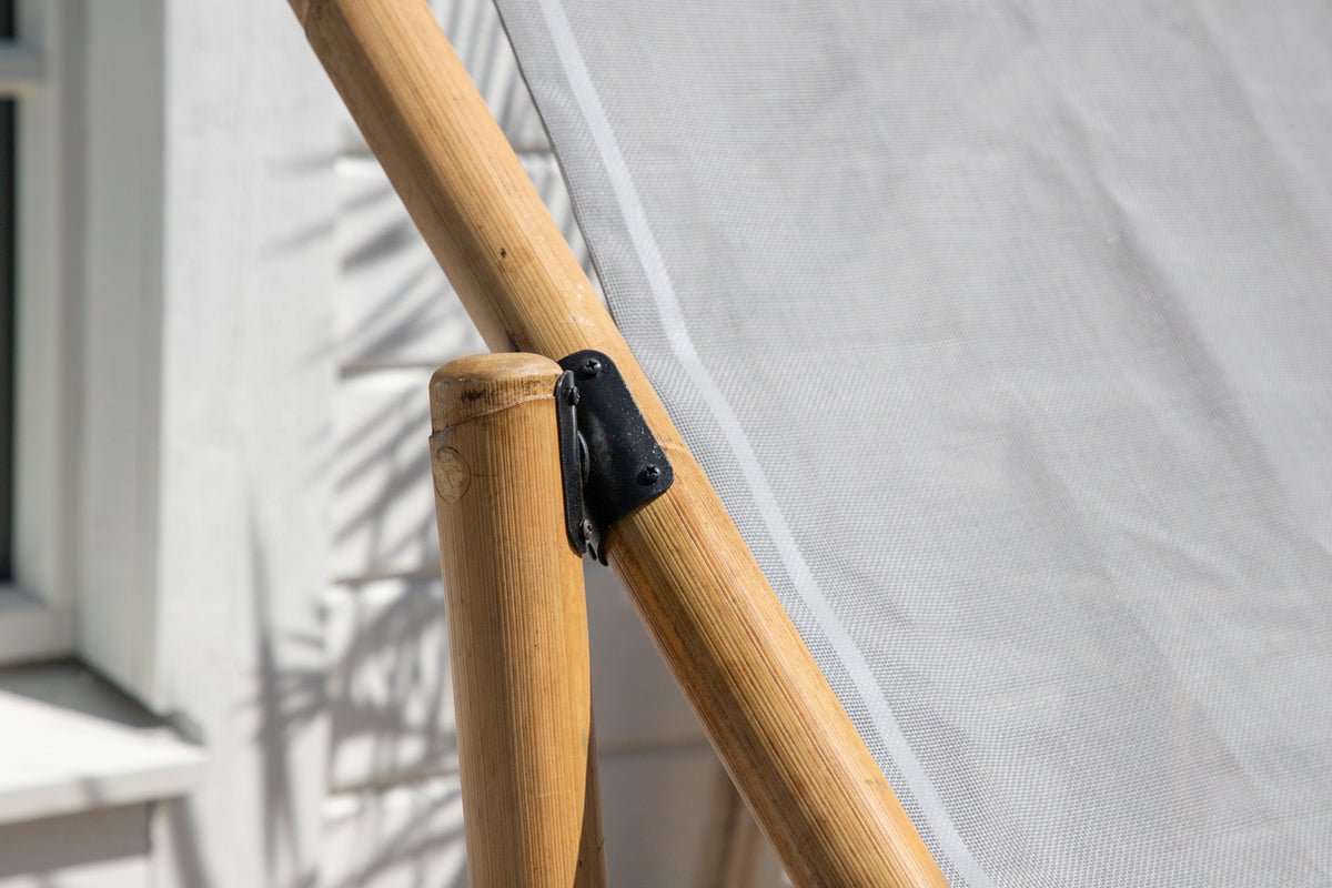 Garten Sonnenliege Coco - aus Rattan und Textilene in Naturoptik