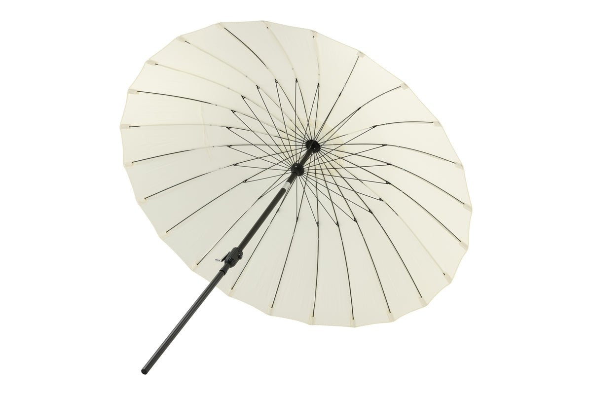 Garten Sonnenschirm Palma – Ø270 cm verfügbar in Weiß, Schwarz, Grau und Blau