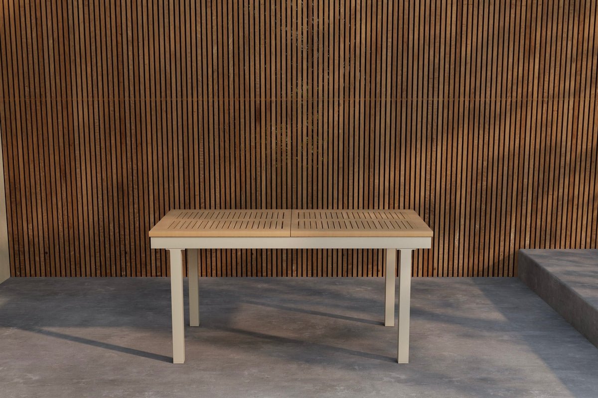 Gartentisch Zanero - ein rechteckiger Esstisch mit Aluminium Gestell