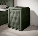 Josy Nachttisch Boucle Gruen side