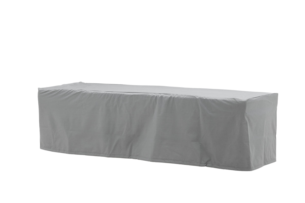 Möbelabdeckung Fortea - 180x60x50 aus grauem Polyester