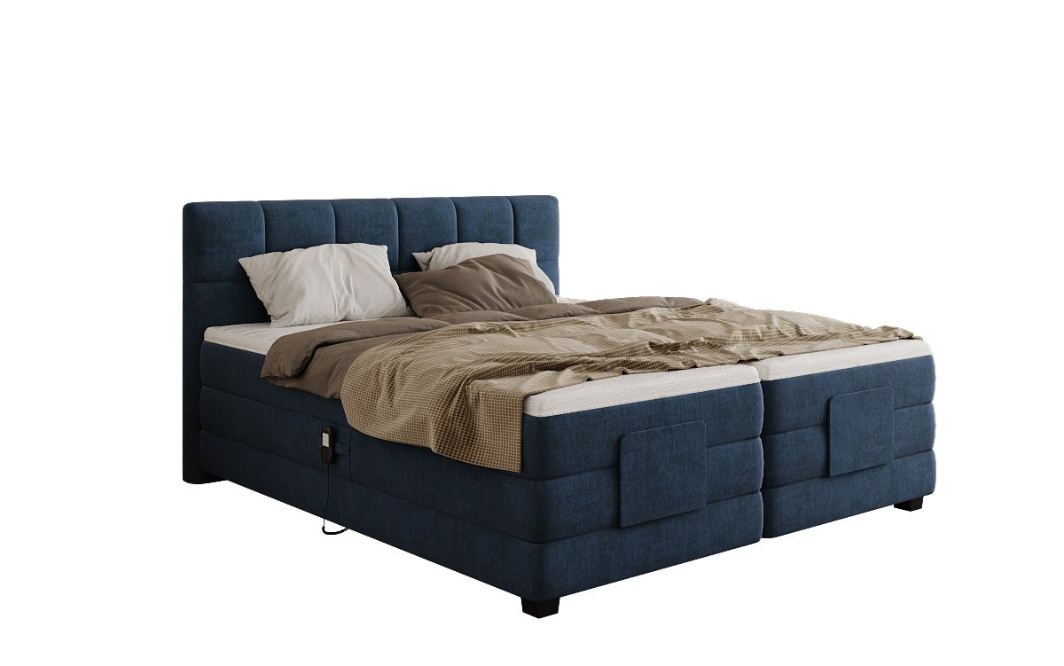 Boxspringbett Monaco - elektrisch verstellbar in Samt