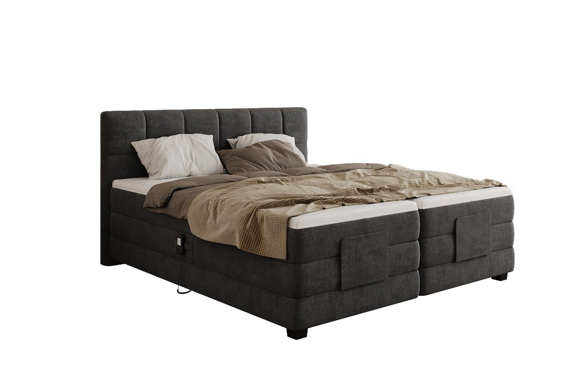 Boxspringbett Monaco - elektrisch verstellbar in Samt