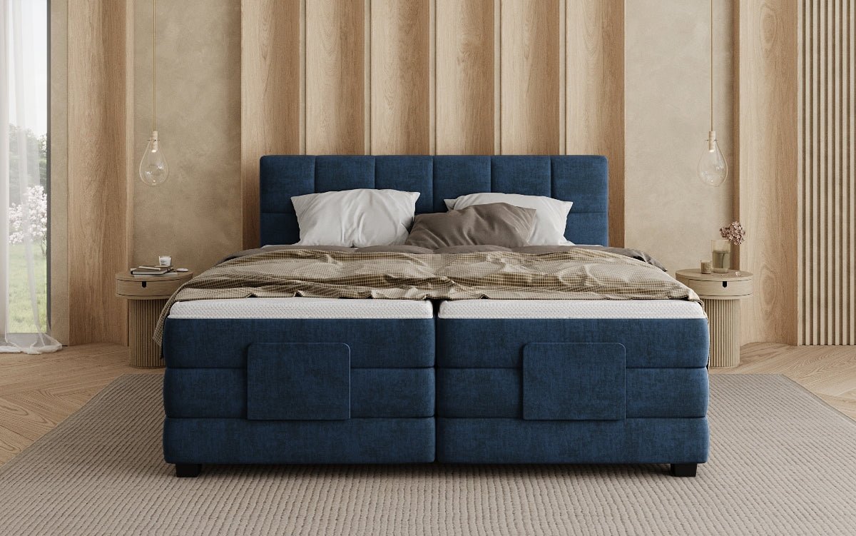 Boxspringbett Monaco - elektrisch verstellbar in Samt