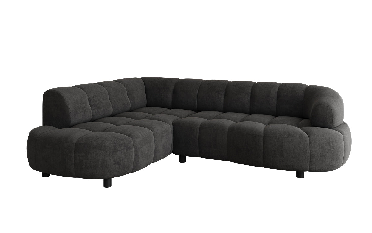 Designer Sofa Olivia Mini in Samt mit elektrischer Sitzerweiterung