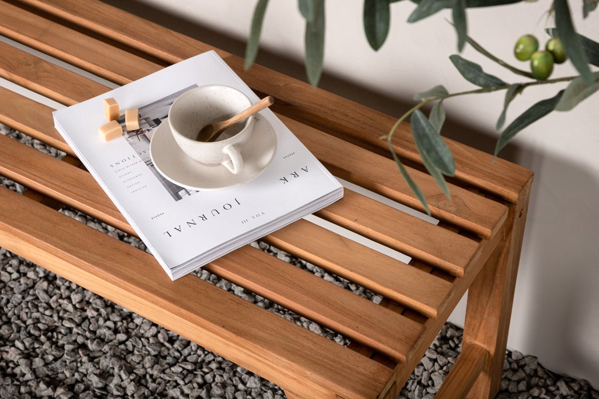 Outdoor Sitzbank "Fashion" – aus hochwertigem Teakholz