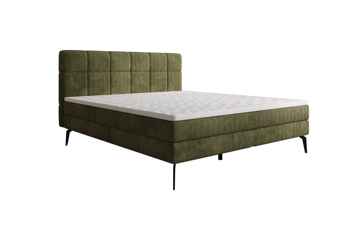 Boxspringbett Vera in Cord mit hohen Füßen