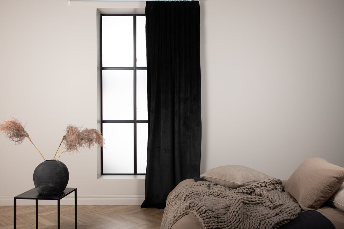 Gardinen-Set Anny – Samtoptik in vielen Farben